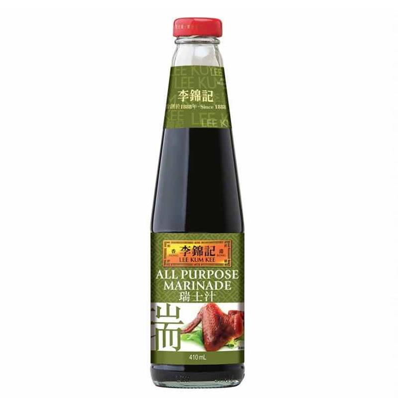 【李锦记瑞士汁】
  LKK ALL PURPOSE MARINADE 
【410ML/瓶】【12瓶/箱】RUISZ