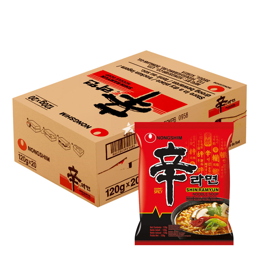 【辛辣面】 NS H &S SHIN RAMYUM NOODLE 120GX20PK  FangBM
