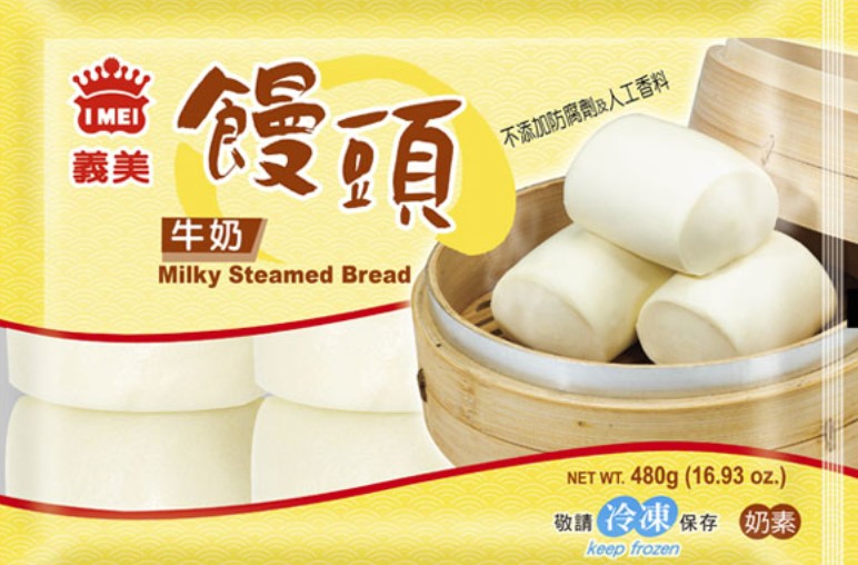 【義美鲜奶馒头】
STEAMED CHINESE BUN (MILK )
【480G/包】【12包/箱】ManT
