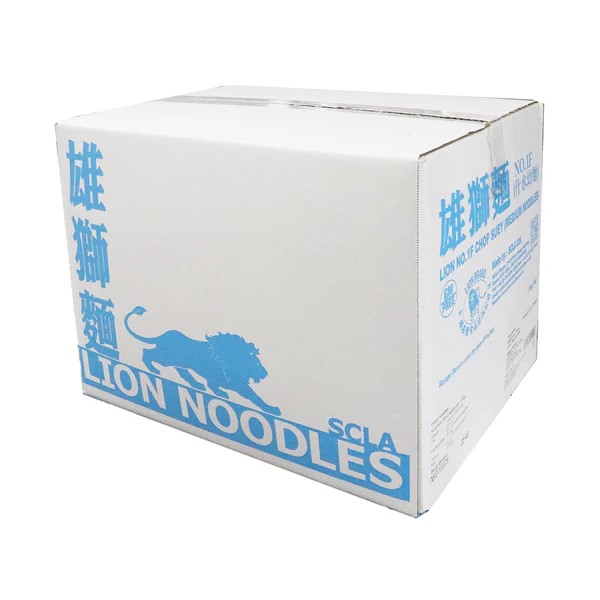 雄狮牌炸水幼面(浅蓝箱)BLUE BOX LION /NO.1F (MEDIUM) SHOP SUEY NOODLES/(9kg) ZhaSM