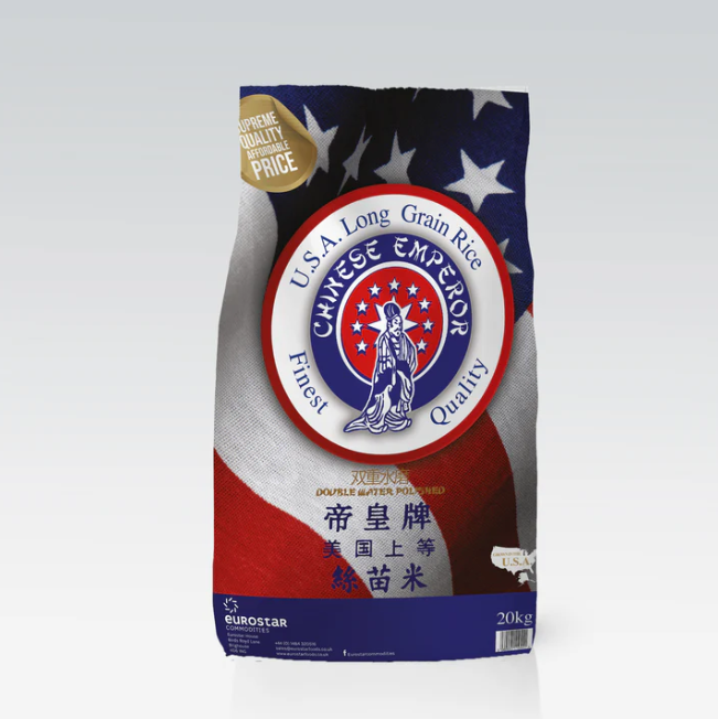 【帝皇牌美国上等细苗米】CHINESE EMPEROR USA LONG GRAIN RICE【20KG】DaM