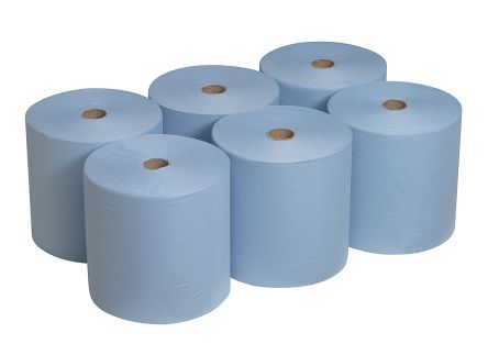 大卷蓝色手纸 CENTRE FEED WIPER(2PLY)-BLUE-6 ShouZ