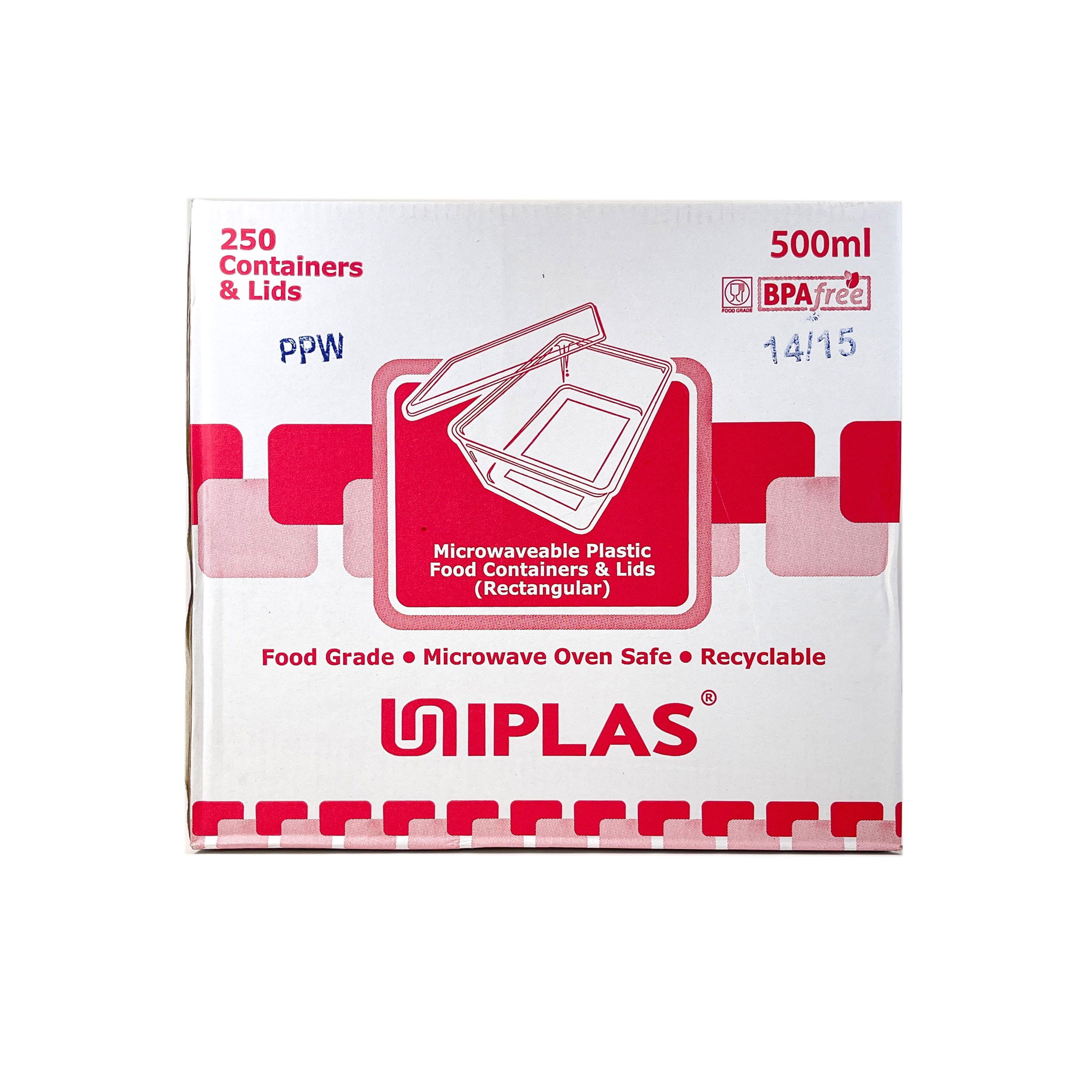 外卖盒盖 UNI PLAS C500+LIDS 250PCS  WaiMH