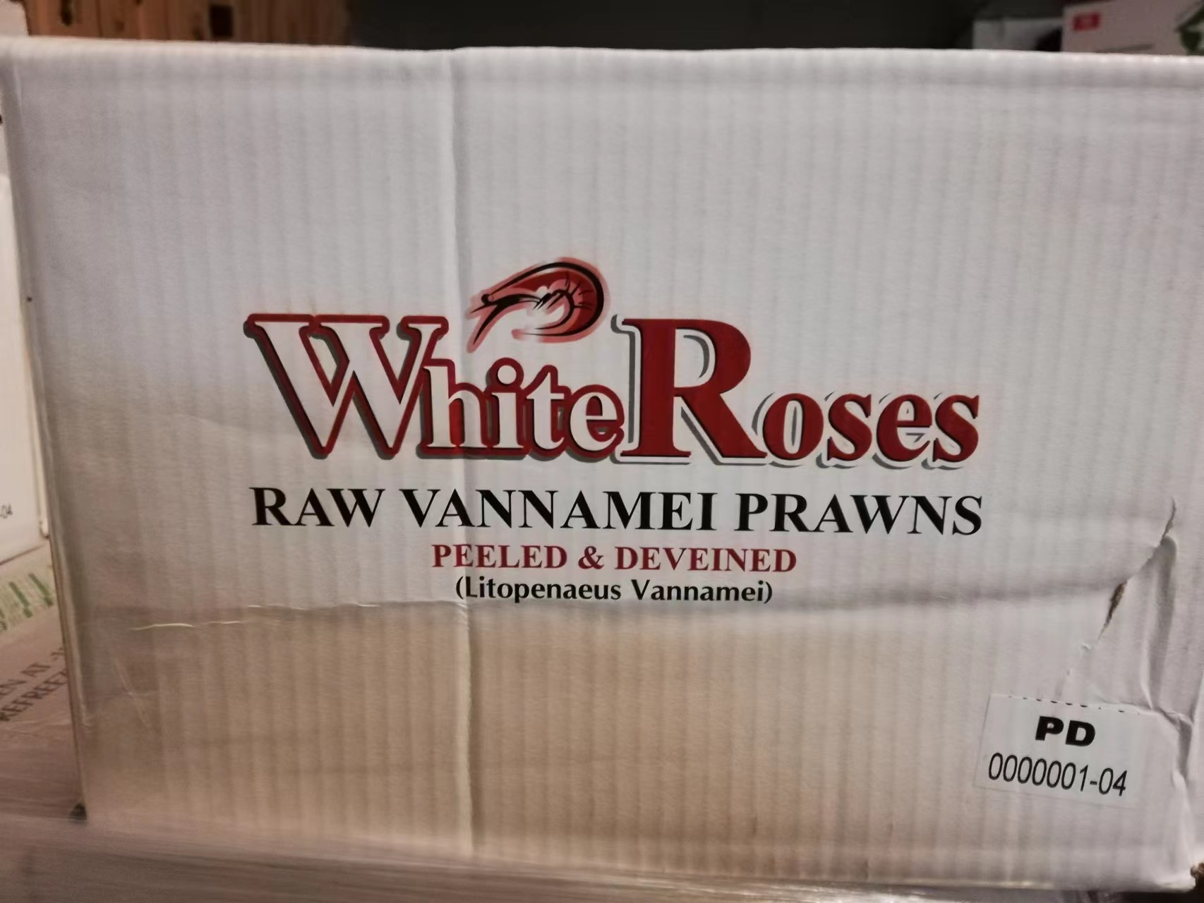 印度大白虾 31/40PD 6 X 900G WHITE ROSE  DongX