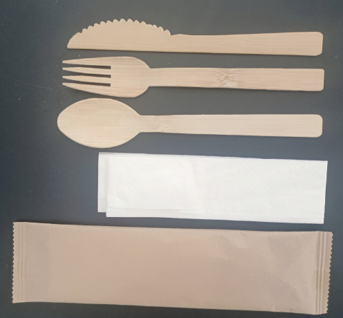 BAMBOO CUTLERY SET 竹制餐具套裝【50SET x 10包 = 500SET / 一箱】 CHANGJ
FORK,SPOON,KNIFE,NAPKIN 叉、匙羹、刀子、餐巾
