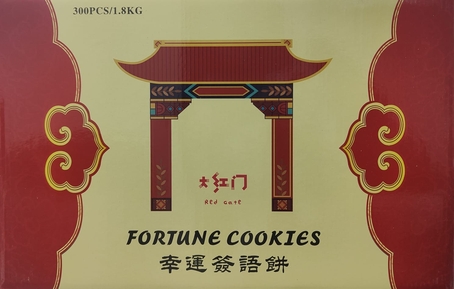 大紅門幸運餅 RED GATE FORTUNE COOKIES 1.8kg 300pcs QianYB