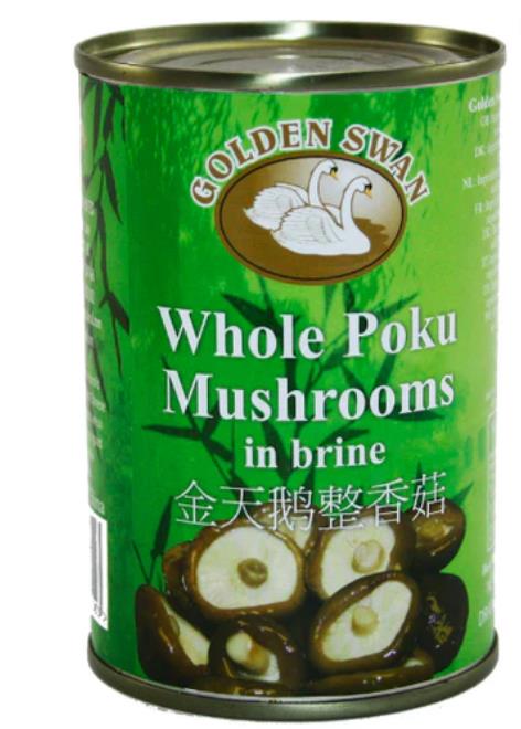 【金天鹅】整香菇 Golden Swan Po-Ku Mushroom【24罐/箱】【284g/罐】 ZhengXG